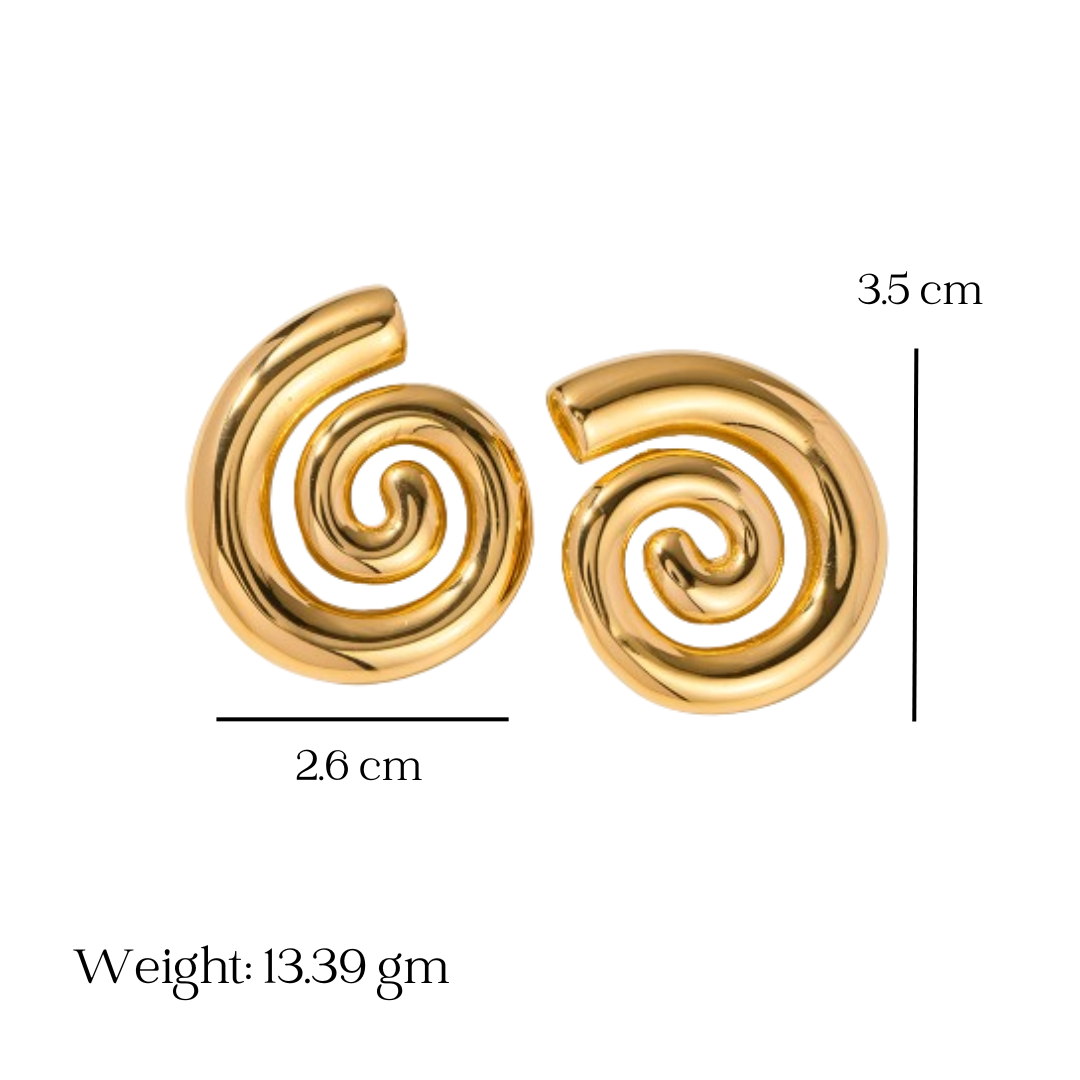 Spiral Statement Earrings