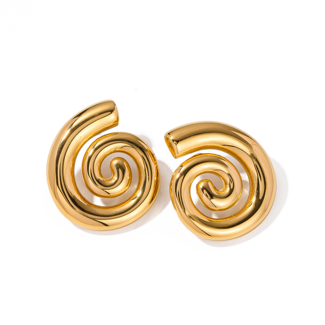 Spiral Statement Earrings