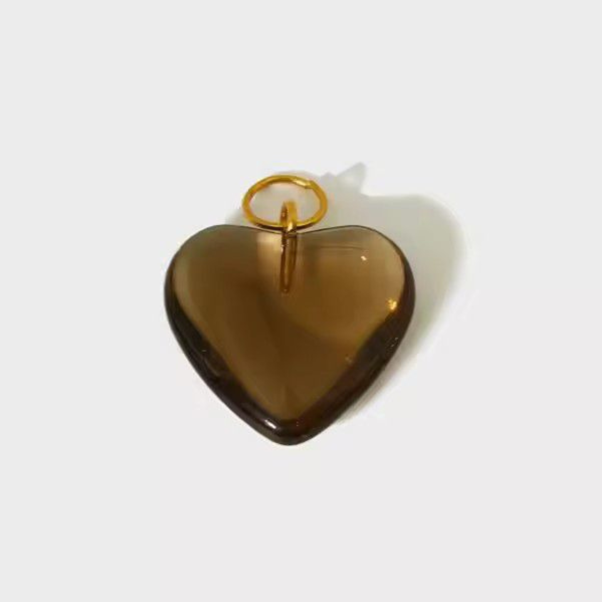 Large Black Heart Charm