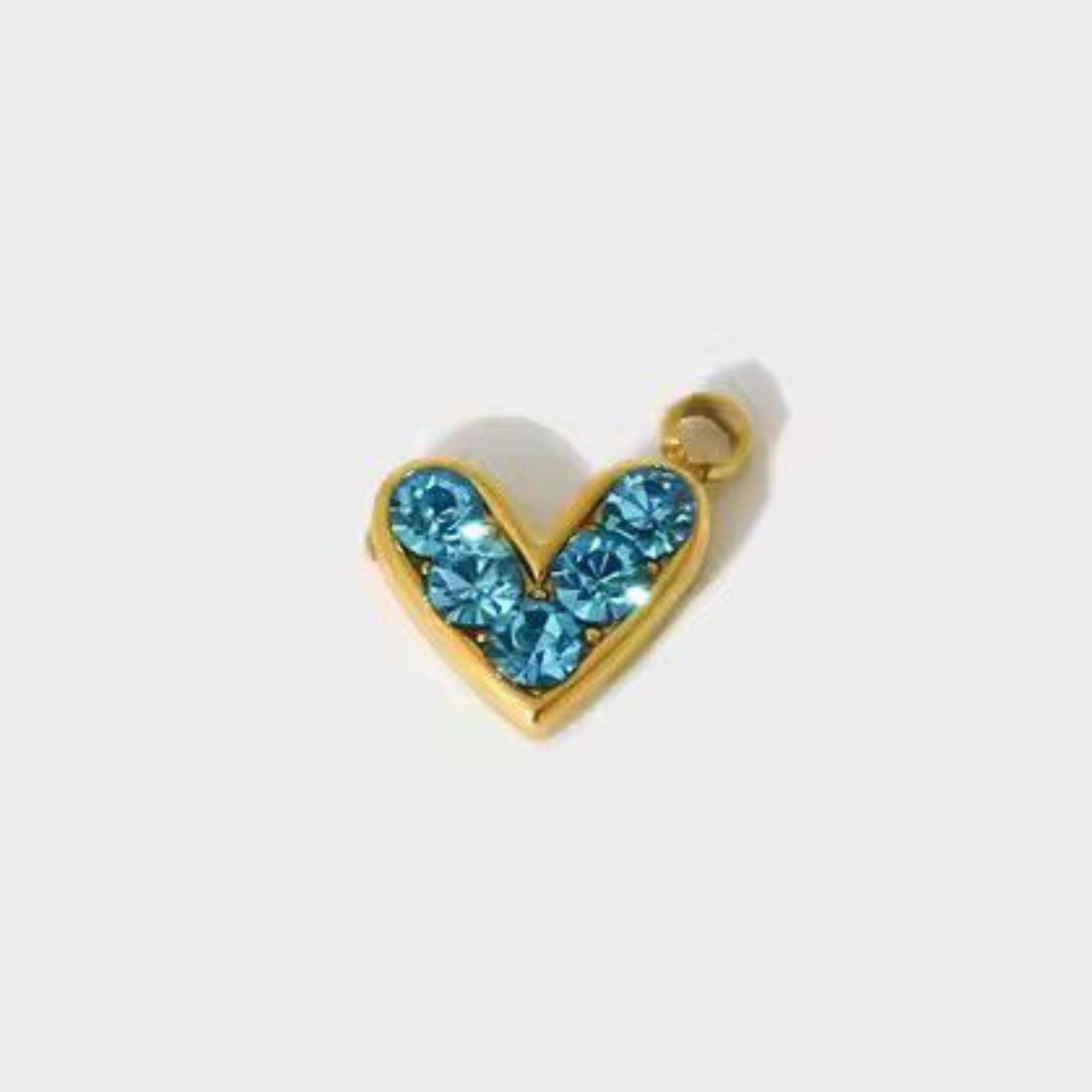 Blue Heart Charm