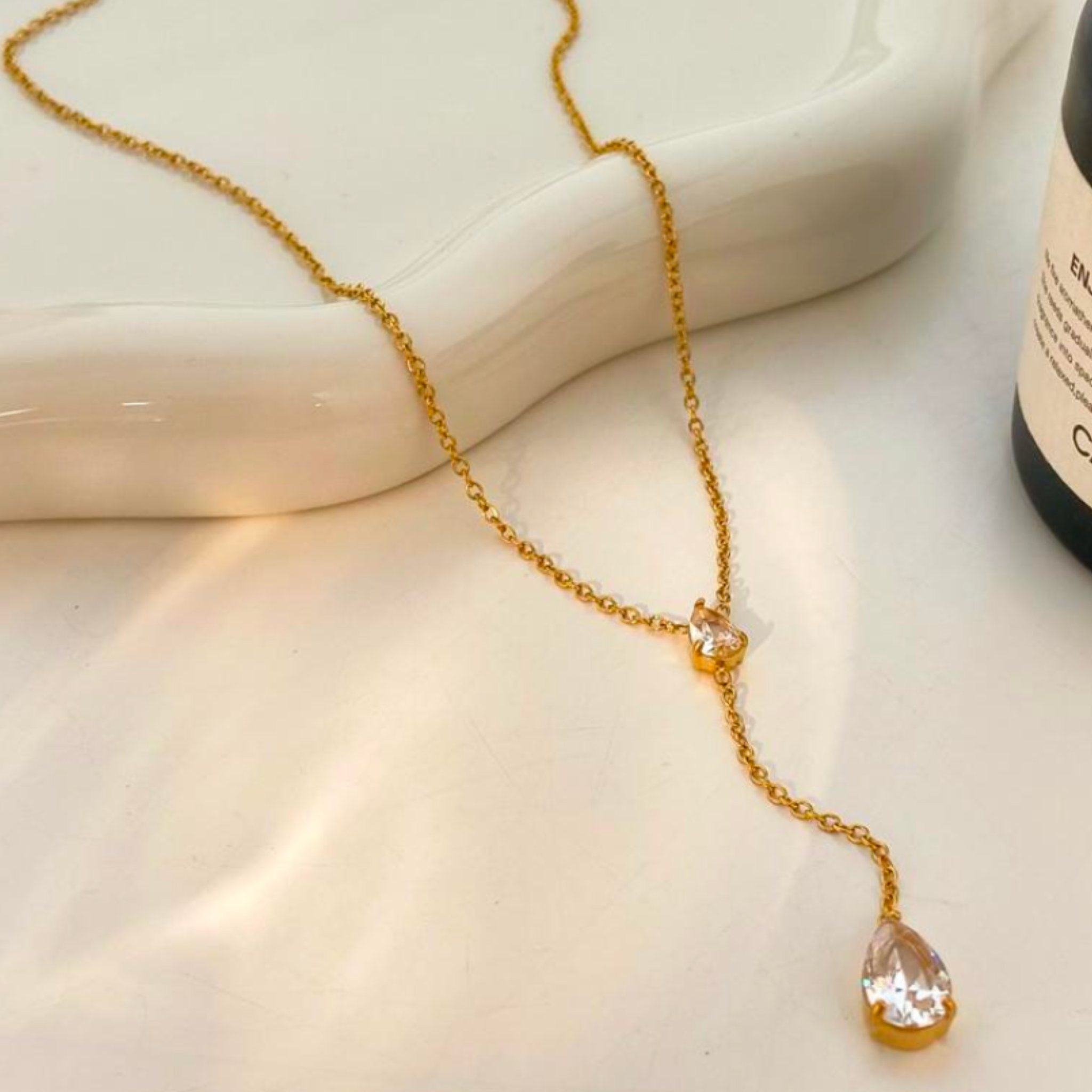 Crystal Drop Necklace